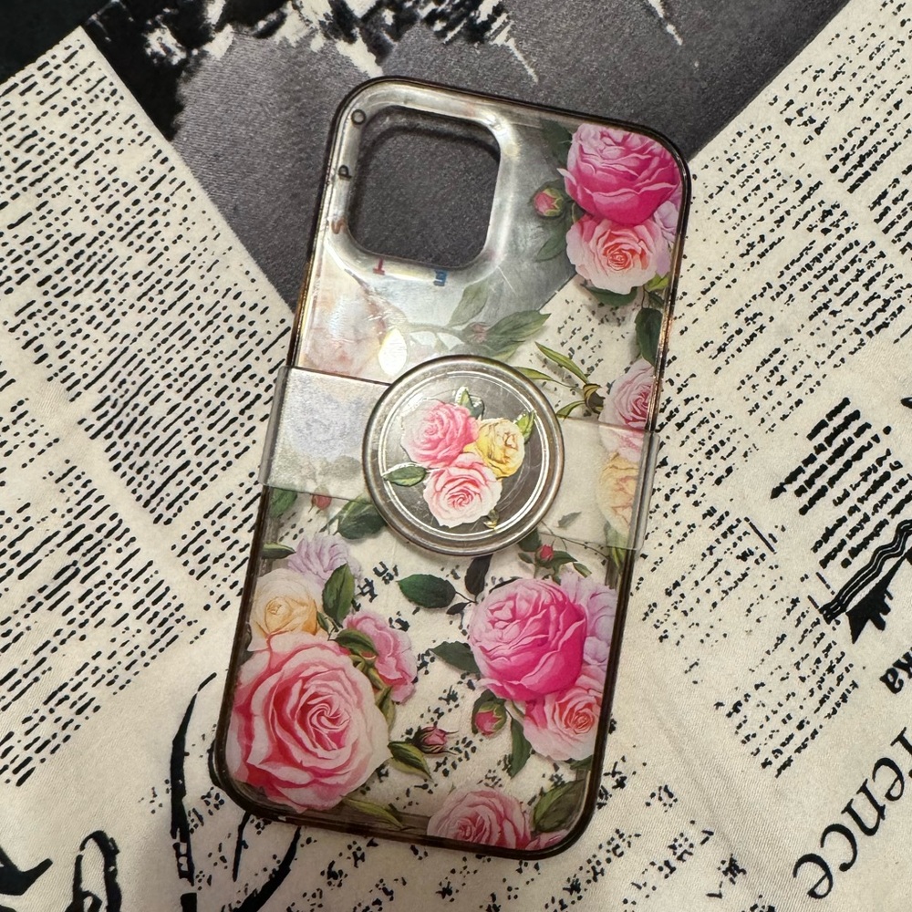 Pop Socket iPhone 12 Floral Case 📱